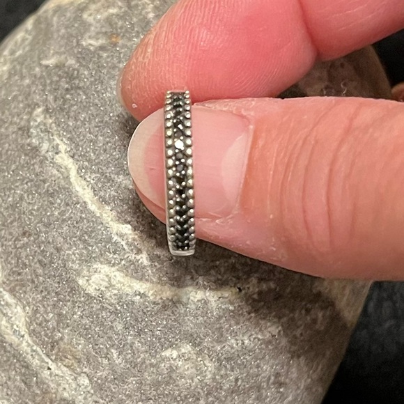 Silpada Sterling Silver and Marcasite Beaded Ring size 6 - Picture 3 of 14